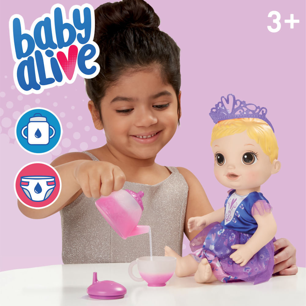 Boneca Baby Alive Bebê Festa de Presentes - Com roupa e acessórios de festa  - E8719 - Hasbro : : Brinquedos e Jogos