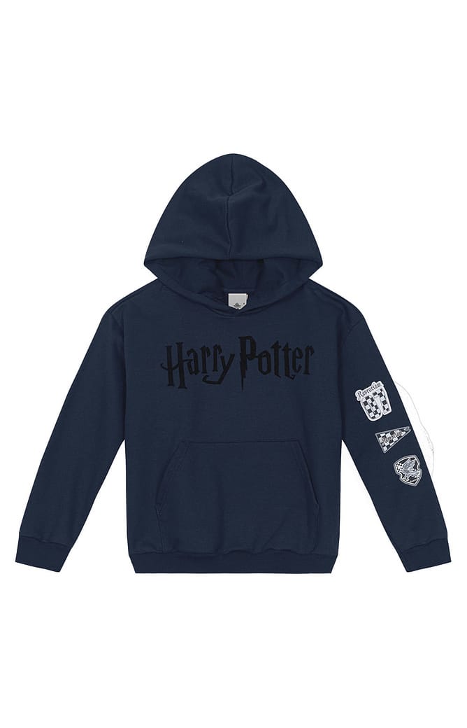 Blusão Unissex Com Capuz Harry Potter® Em Moletom Flanelado Carinhoso