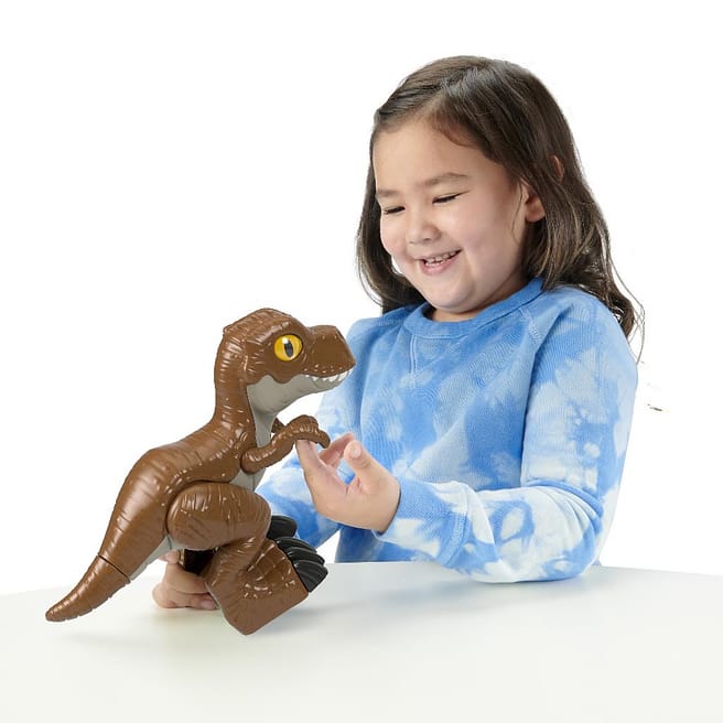 Mattel Imaginext Jurassic World Dinossauro Brinquedo T-Rex Ação de luta