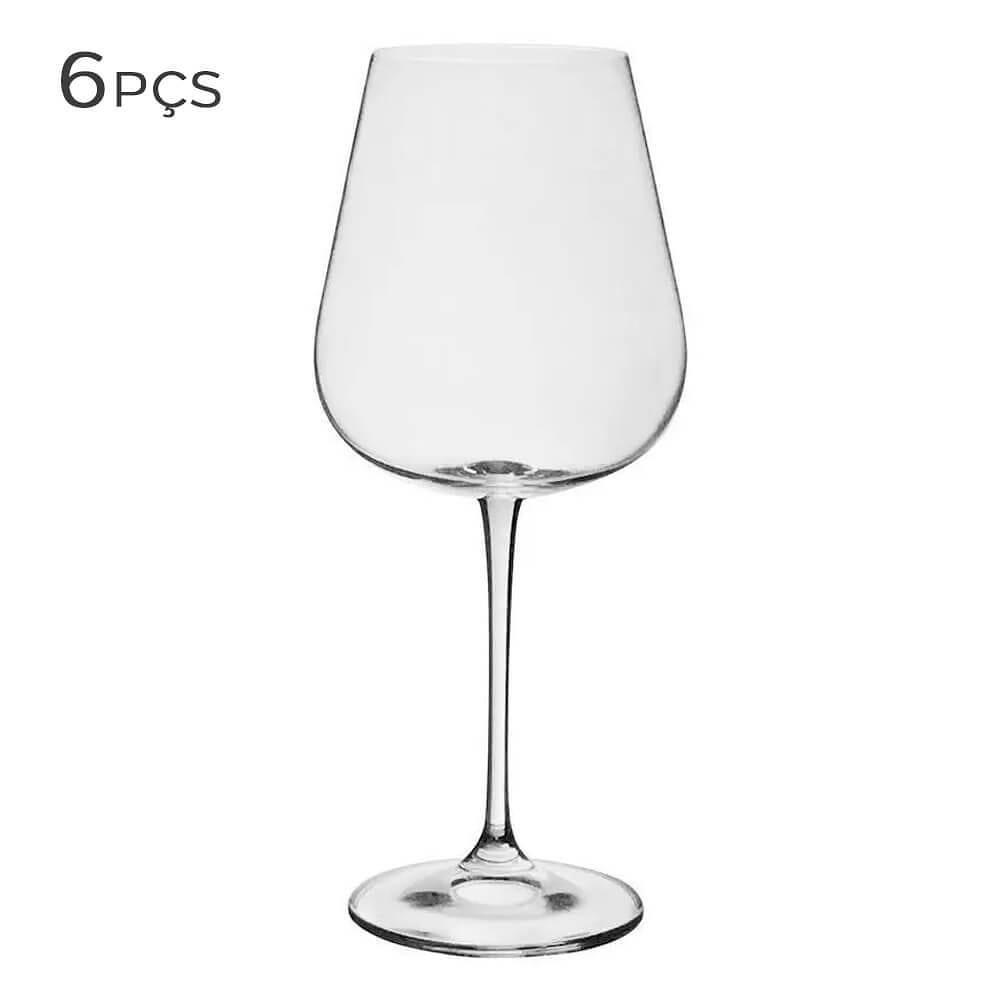 Conjunto Taça para Vinho de Cristal Ardea Bohemia 540ML 6PÇS