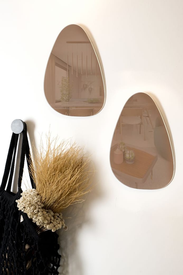 Espelho Forma Orgânica Cobre 21,5x30,5cm