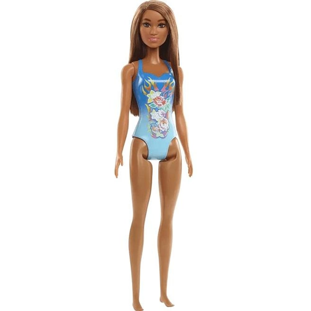 Boneca Barbie - Moda Praia - Maiô Azul - GHH38 - Mattel