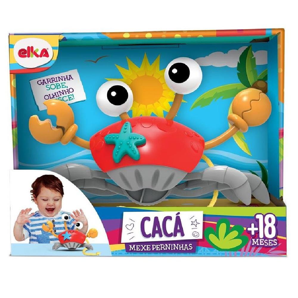 Brinquedo para bebê - Caranguejo Cacá Mexe Perninhas - Elka