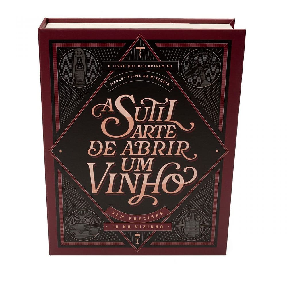 Kit Vinho Livro Arte de Abrir um Vinho