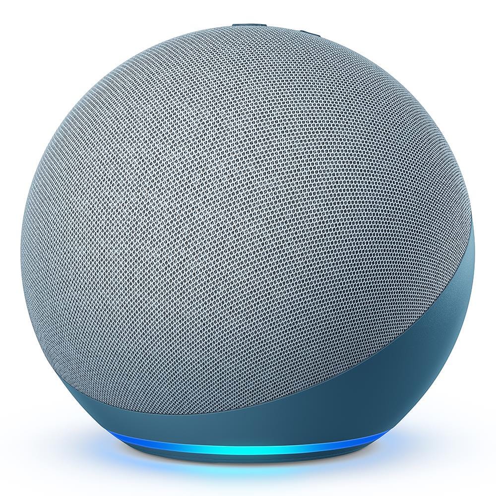 Smart Speaker Amazon Echo 4ª Geração com Hub de Casa Inteligente e Alexa – Azul
