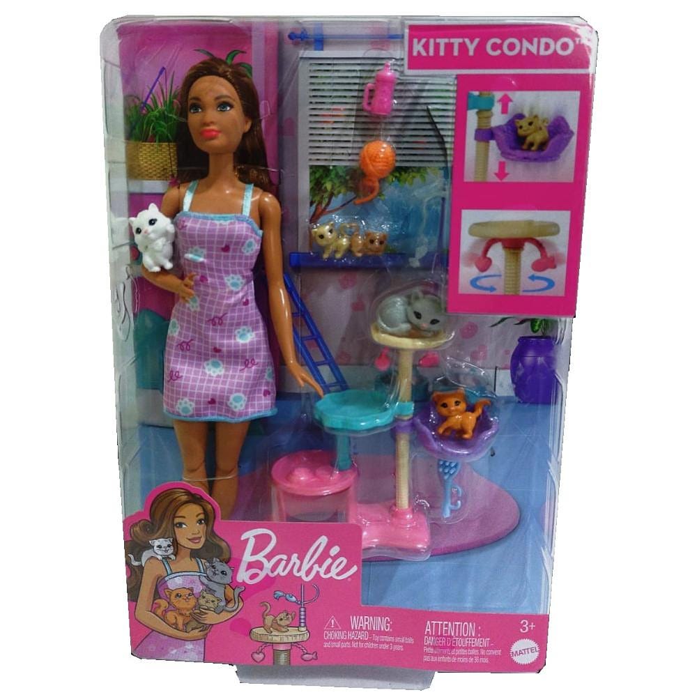 Barbie Kitty Condo Animais de Estimação - HHB70 - Mattel