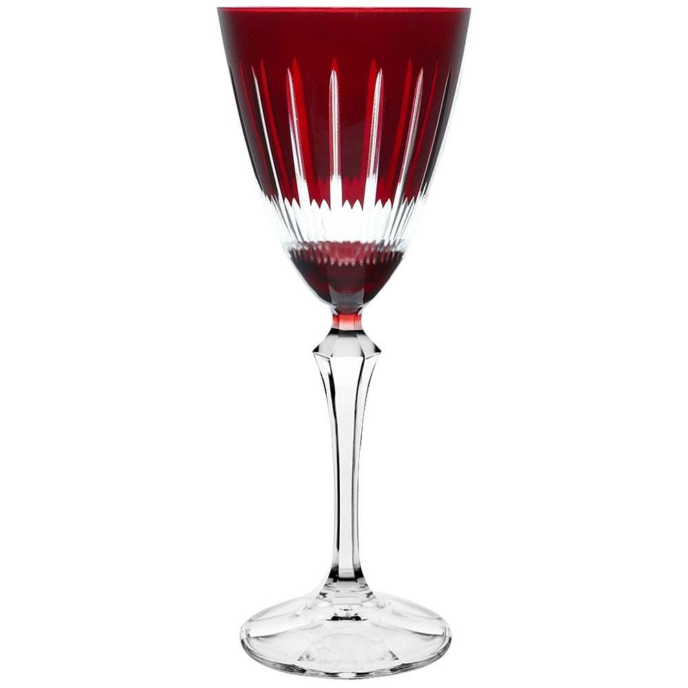 Taça para Vinho Tinto Bohemia Cristal Vermelha - 250ml