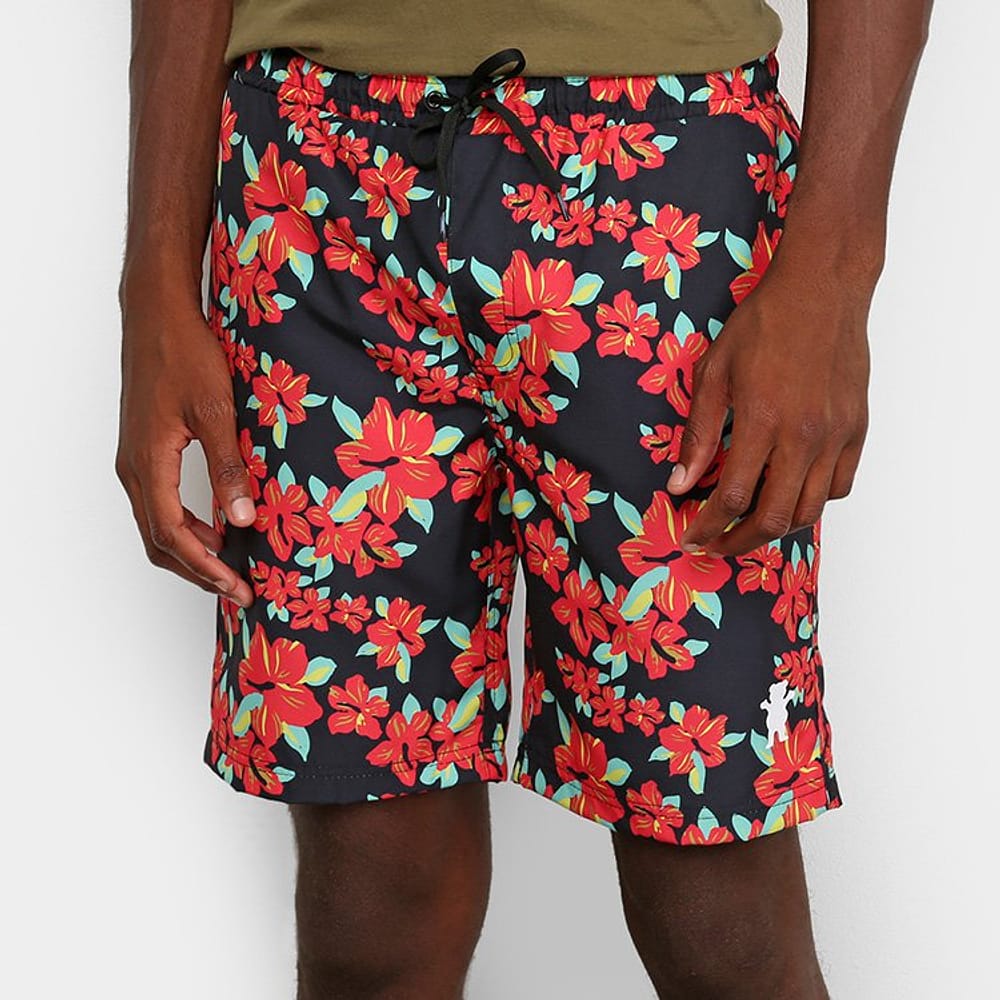 Short Grizzly Hibisco Masculino