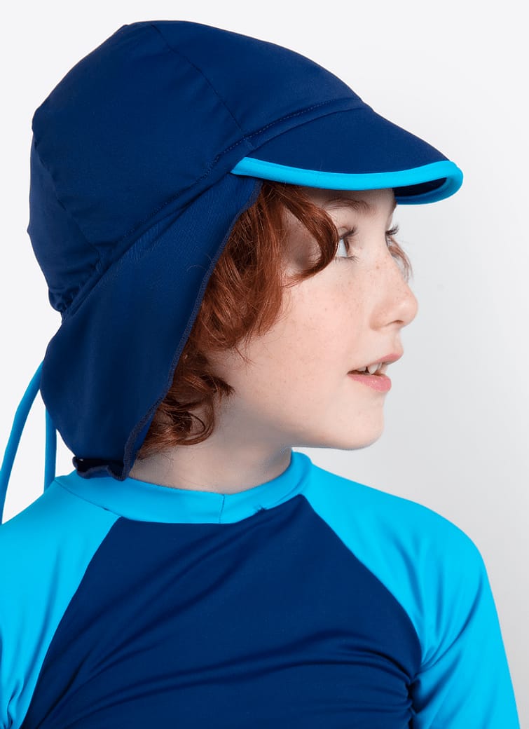 Chapéu com Proteção Solar Menino Color Block