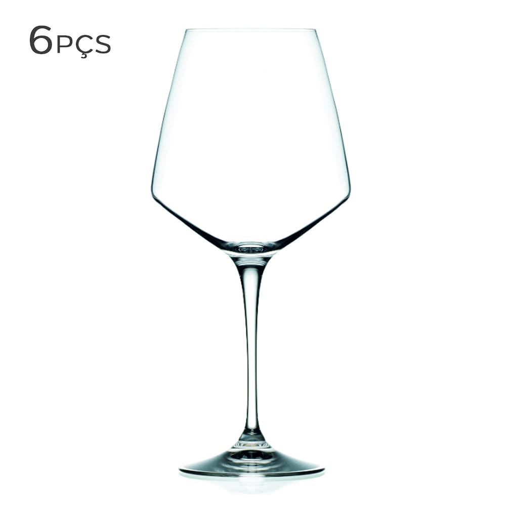 Taça de Vidro Ecológico Cristalino para Vinho Tinto RCR Aria 790ML 6PÇS