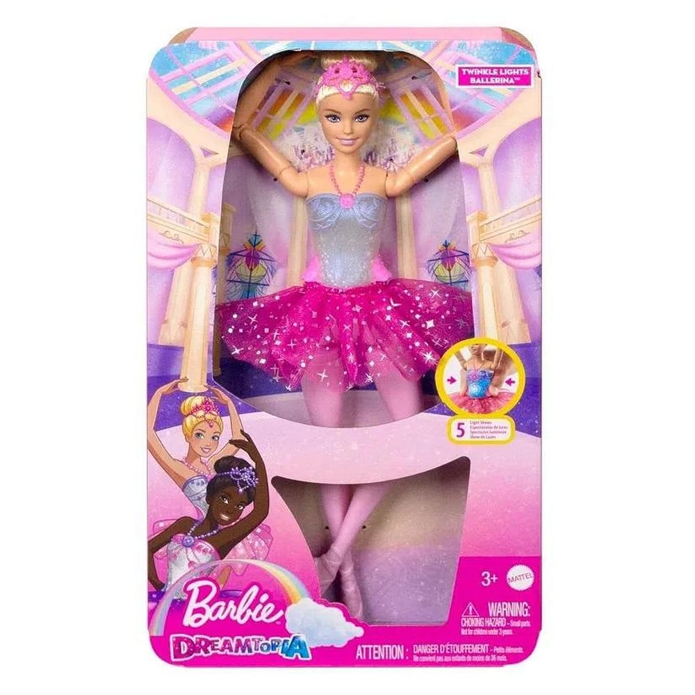 Barbie - Bailarina Luzes Brilhantes Rosa HLC25 - Mattel