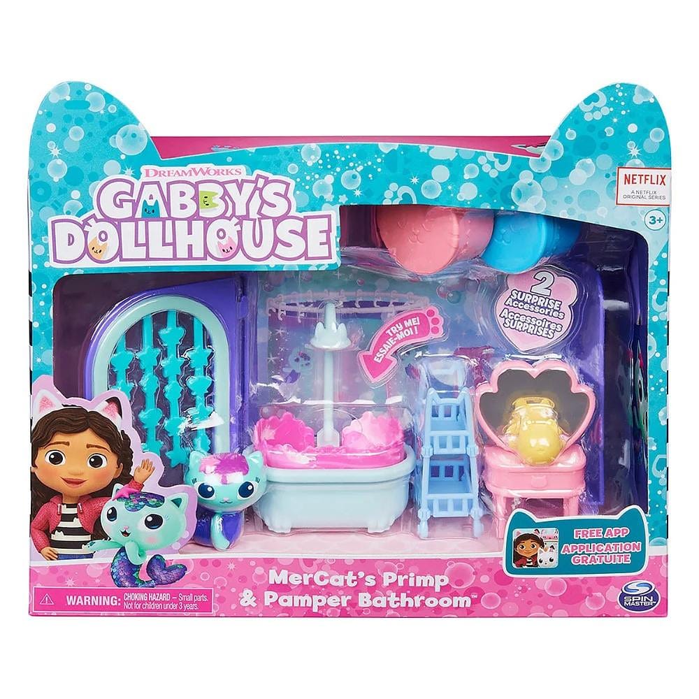 Gabby s Dollhouse Playset Luxo - Banheiro Com Mercat - Sunny