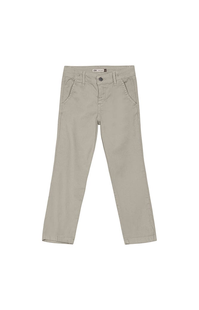 Calça Menino Chino Em Sarja Com Elastano Carinhoso