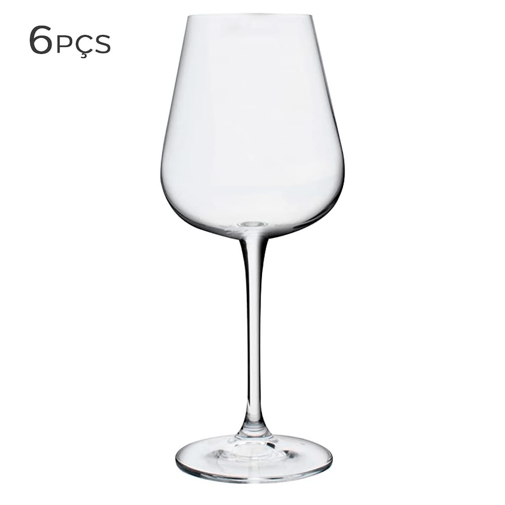 Conjunto Taça de Cristal para Vinho Tinto e Branco Ardea Bohemia 12PÇS
