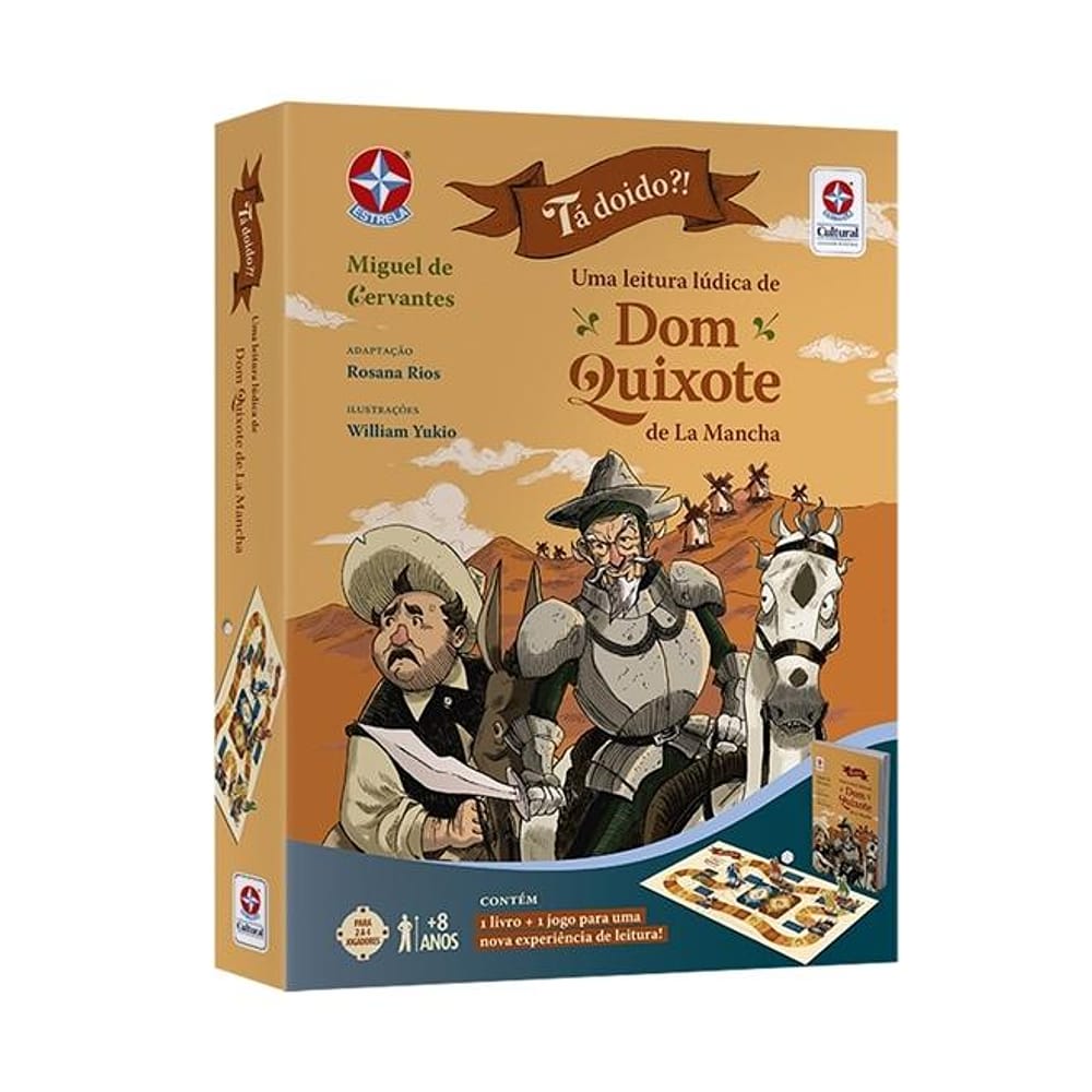 Livro Jogo Tá Doido?!Aventura Lúdica de Dom Quixote Estrela