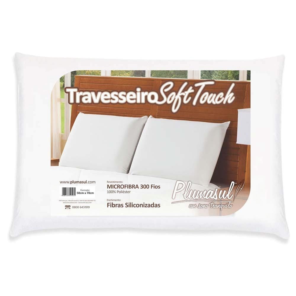 Travesseiro Soft Touch Plumasul 50 x 70 cm – Branco
