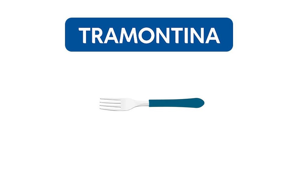 Kit Restaurante 100 Garfos Tramontina Azul