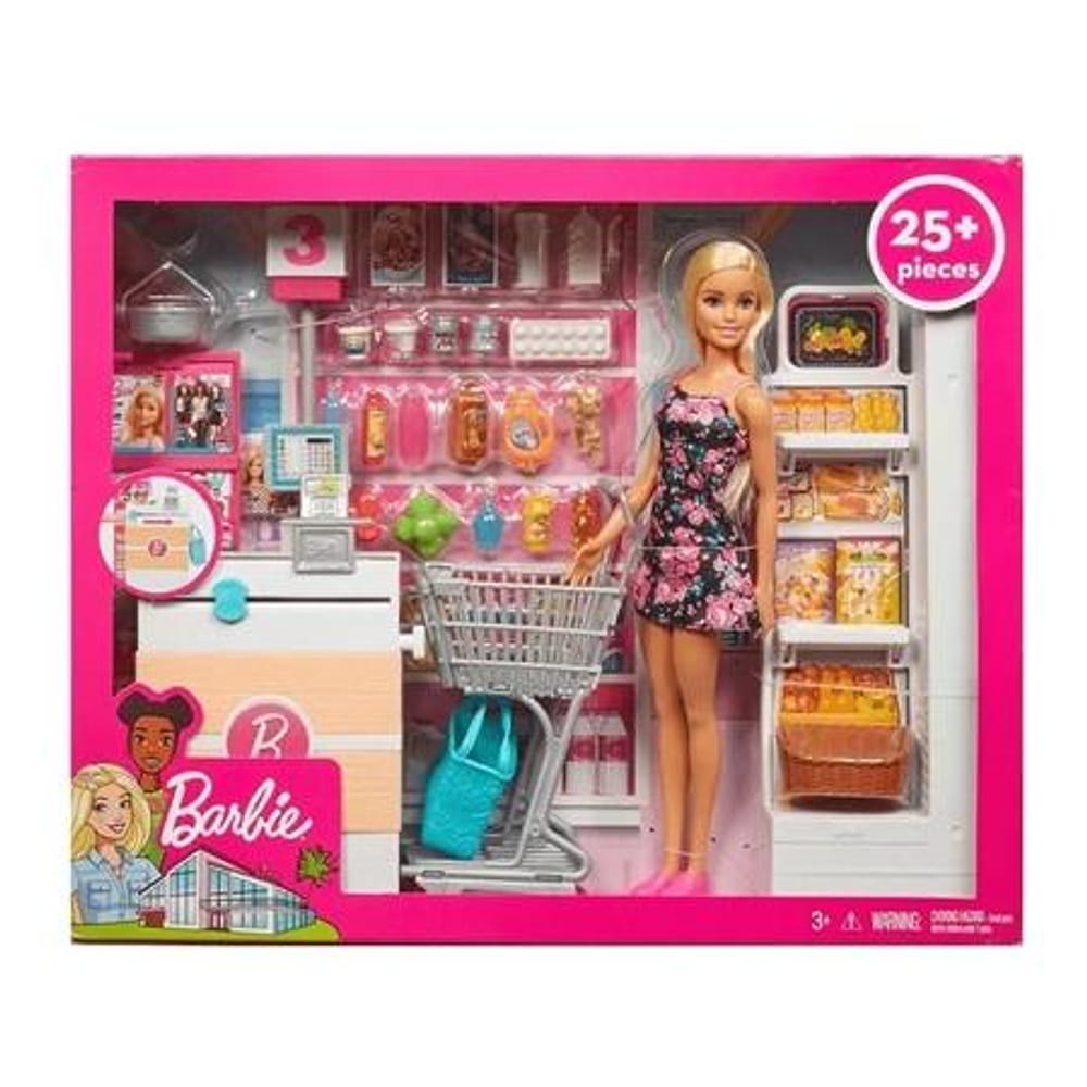 Boneca Barbie Articulada - Supermercado de Luxo FRP01 - Mattel