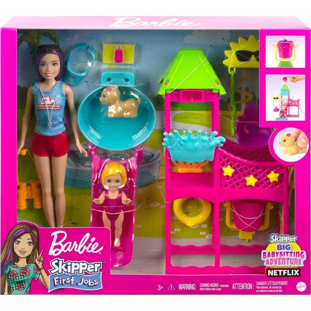 Boneca Barbie - Skipper - Parque Aquático - HKD80 - Mattel