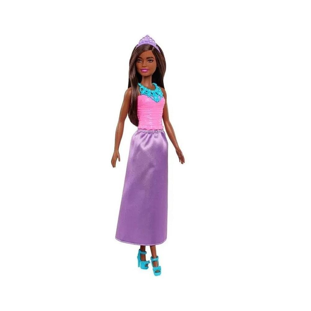 Barbie Dreamtopia Princesa Negra Saia Lilás Hgr02 - Mattel