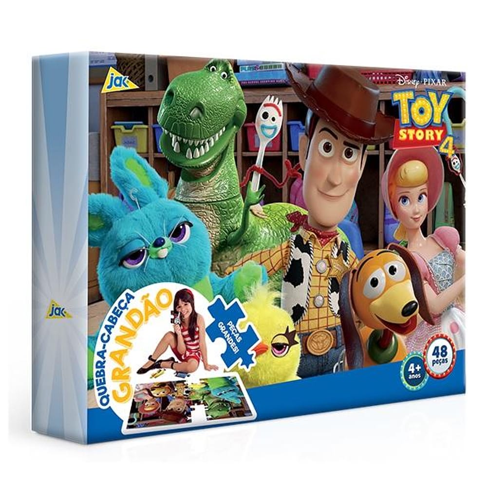 Quebra-Cabeça - Toy Story 4 - 48 Peças Grande - Toyster