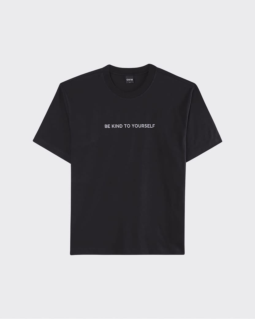 T-Shirt Masculina Box Be Kind To Yourself Em Algodão