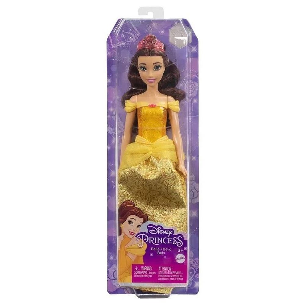 Boneca Princesa Bela - Saia Cintilante HLW02 - Mattel