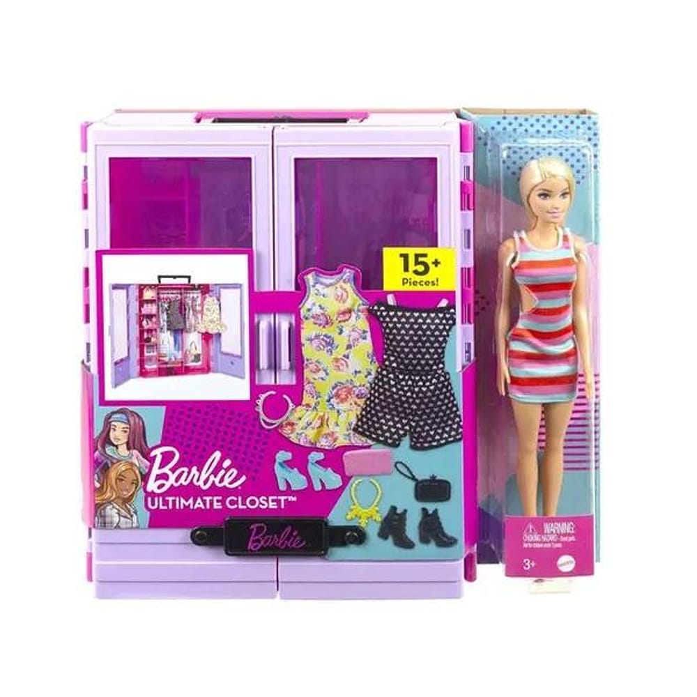 Boneca Barbie - Armário de Luxo Portátil - HJL66 - Mattel