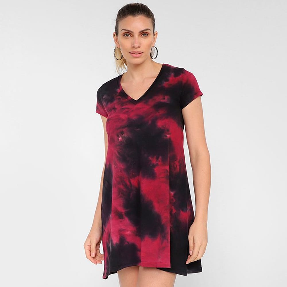 Vestido Volcom Curto Easy Bade Tie Dye