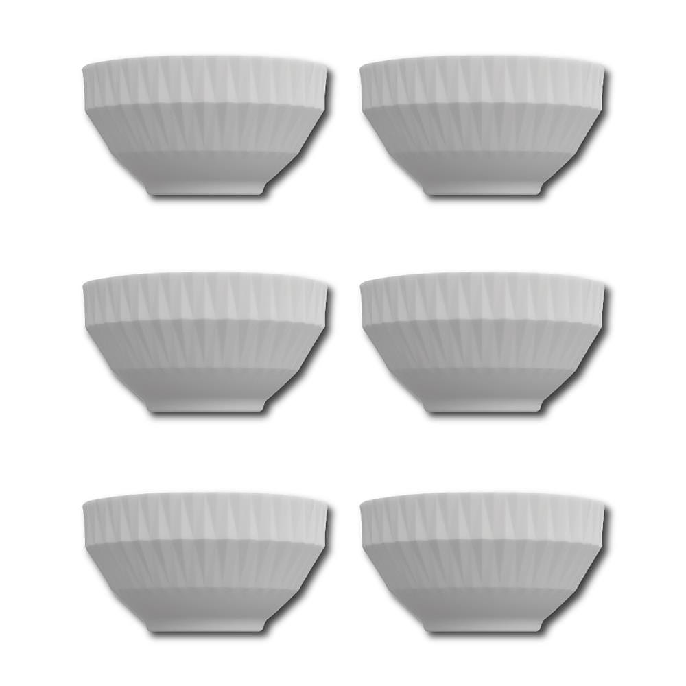 Conjunto de Bowls Germer Diamante em Porcelana 400 ml – 6 Peças