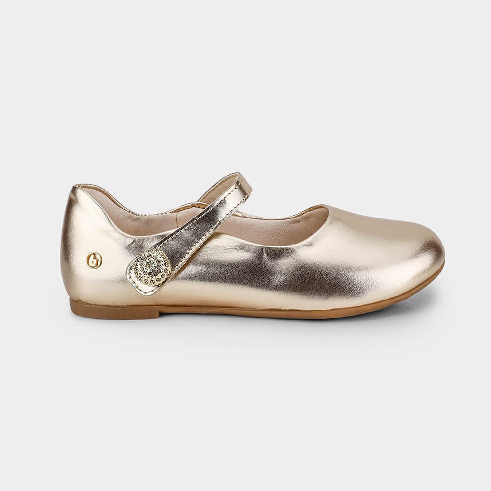 Sapatilha Infantil Bibi Ballerina Kids Dourada