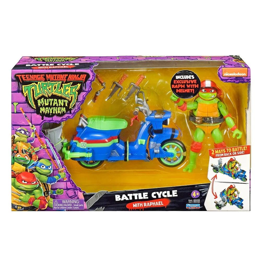 Veículo Battle Cycle com Raphael - Tartarugas Ninja - Sunny