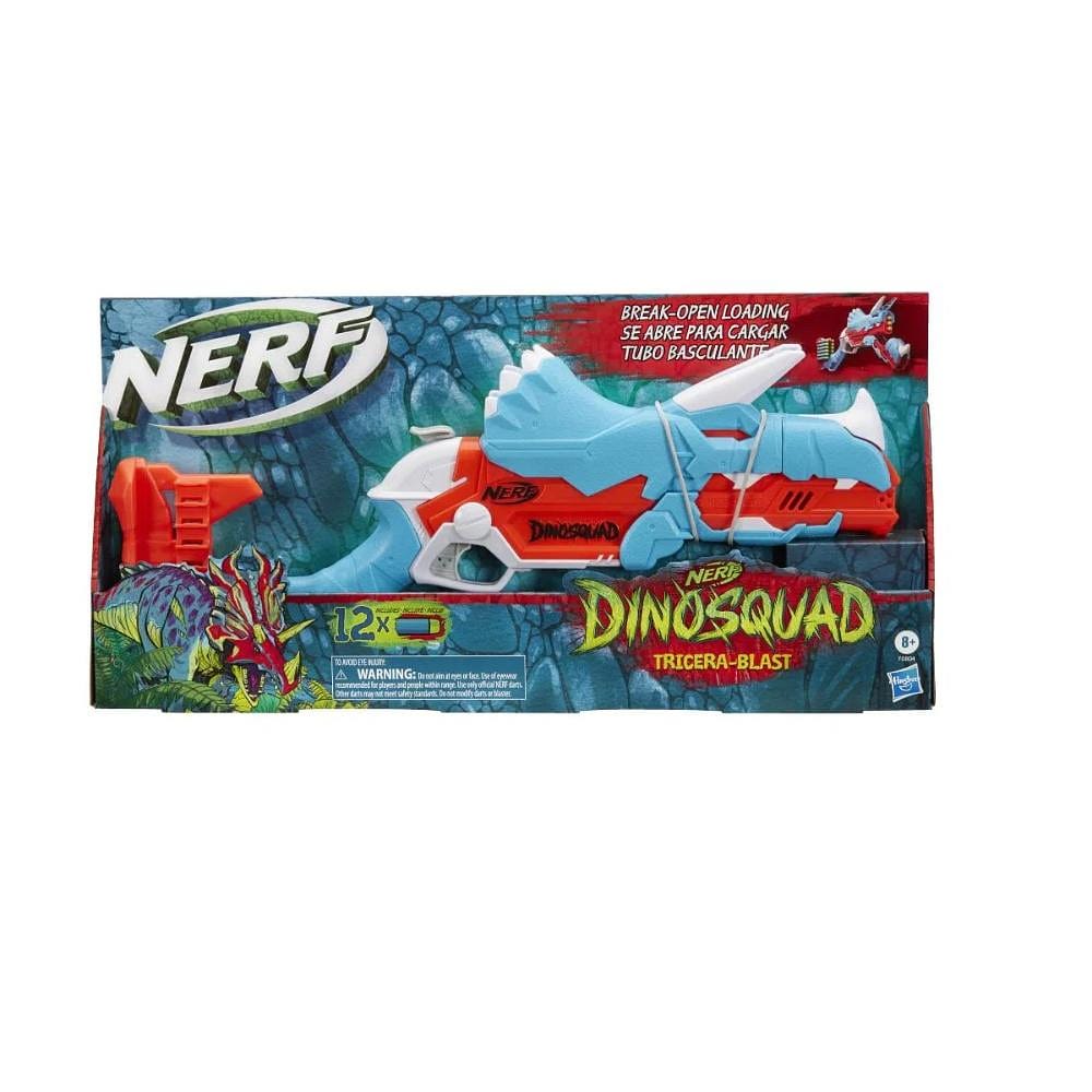 Nerf Dinosquad Tricera-Blast F0804 - 12 Dardos - Hasbro