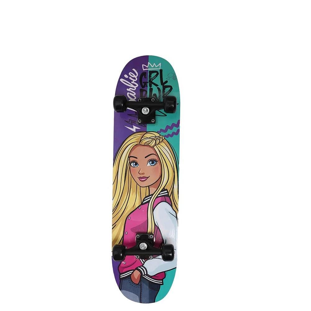 Barbie Skate com Acessórios Preto e Rosa - Fun toys