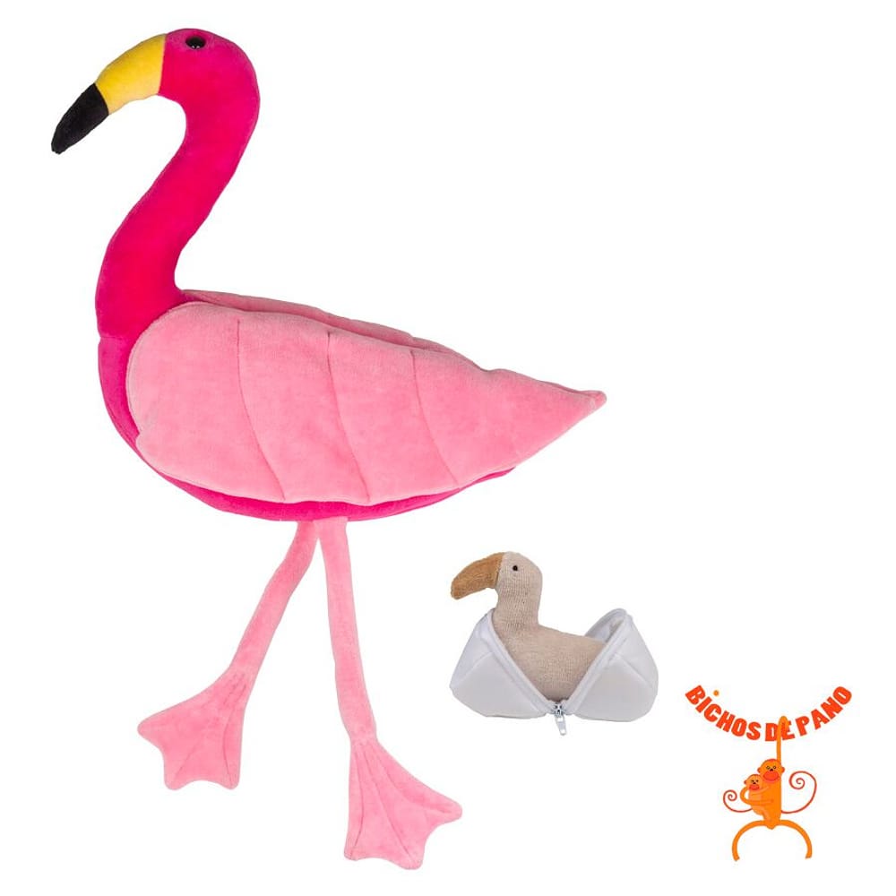 Flamingo Grávida com 1 Filhote