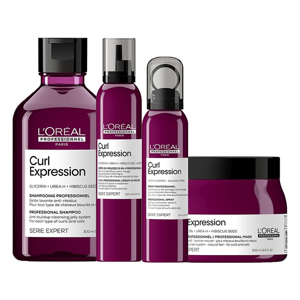 Kit L'Oreál Professionnel Serie Expert Curl Expression Home Care com Mousse + 3 Produtos
