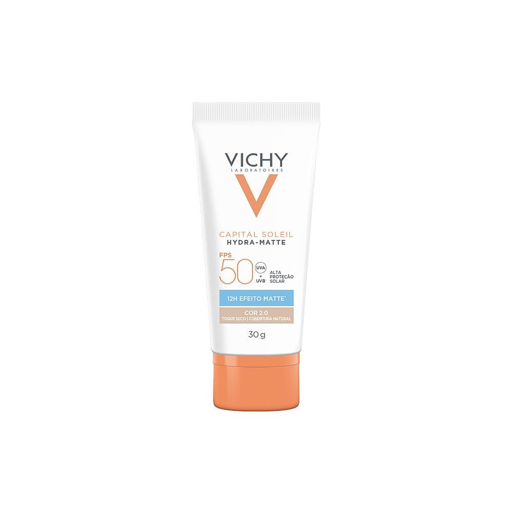 Vichy Capital Soleil Protetor Solar Facial FPS50 Cor 2.0 30g