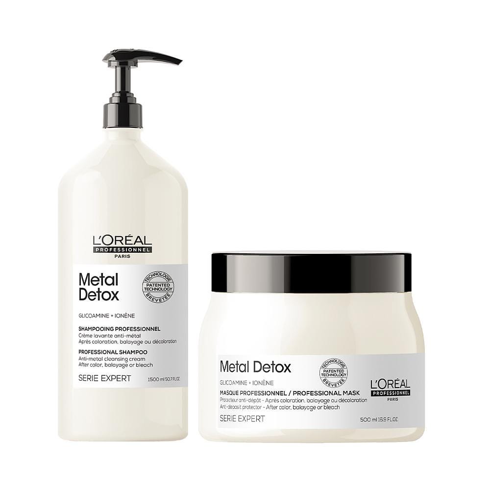 Kit L'Oréal Professionnel Metal Detox Profissional - Shampoo e Máscara