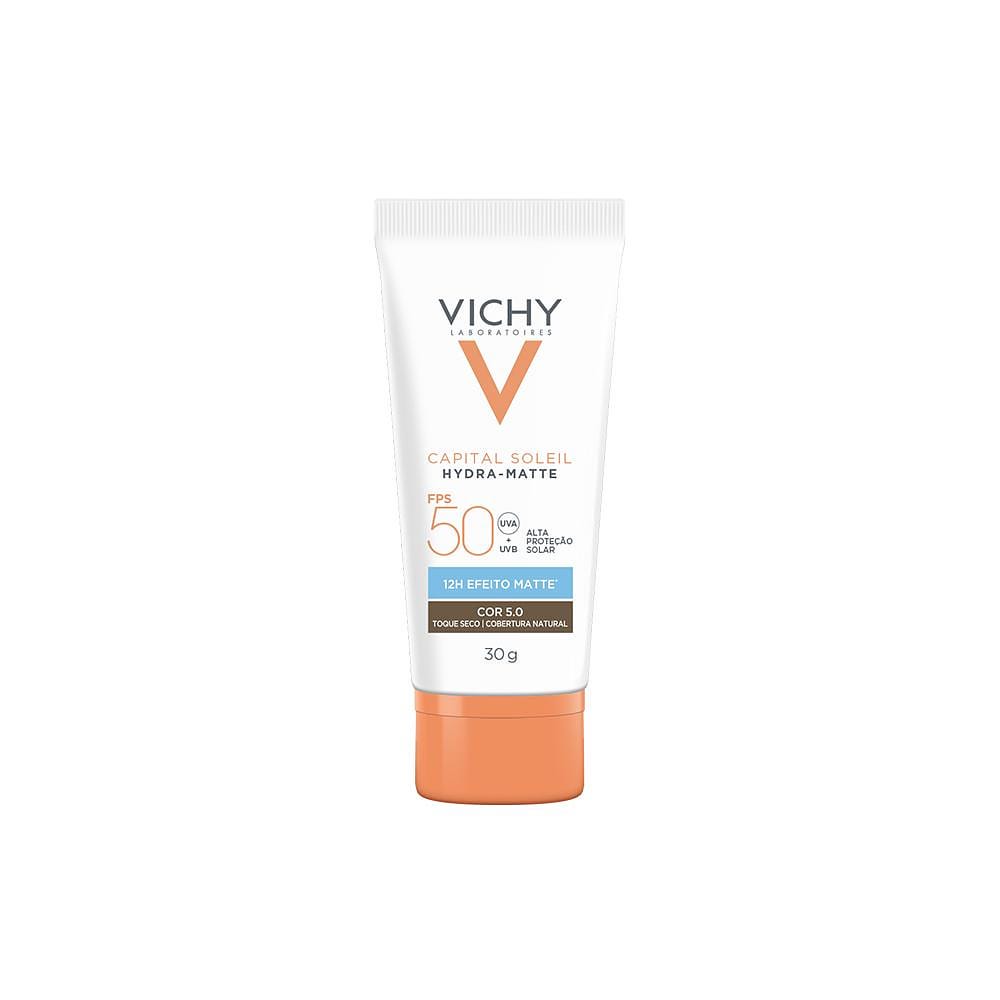 Vichy Capital Soleil Protetor Solar Facial FPS50 Cor 5.0 30g
