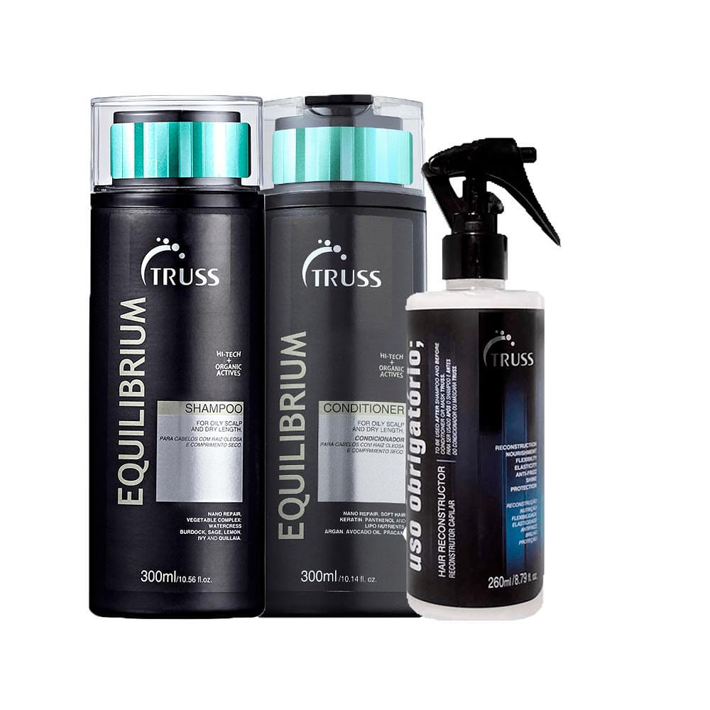 Kit Truss Equilibrium - Shampoo e Condicionador e Tratamento de Reconstrução