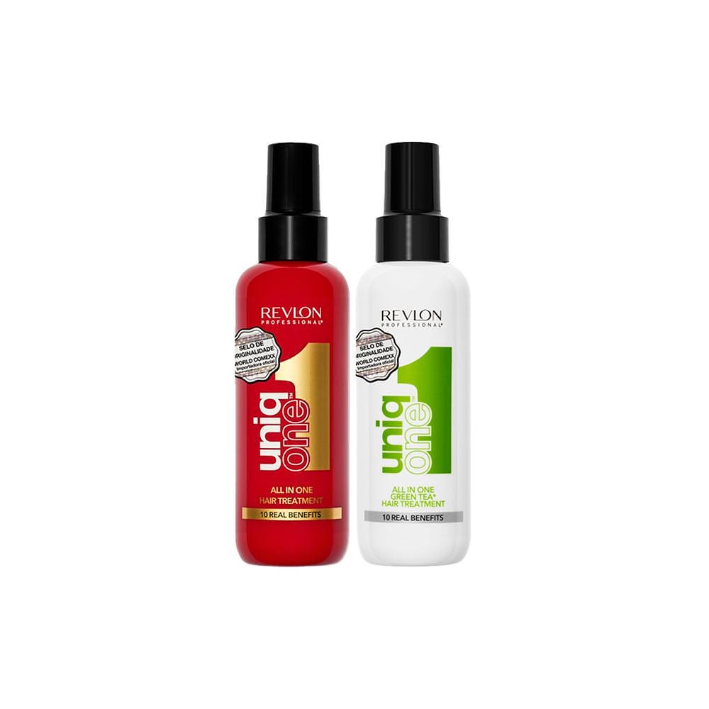 Kit Capilar Revlon Professional - Leave-in All in Hair Tratament e Leave-in Uniq Green Tea Hair Tratament