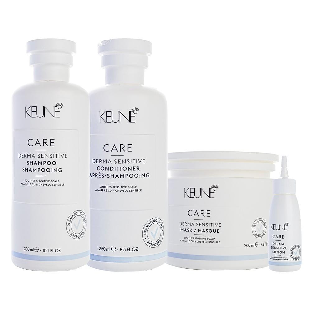 Kit Capilar Keune Derma Sensitive - Shampoo e Condicionador e Mascara de Hidratação e Lotion 75 ml