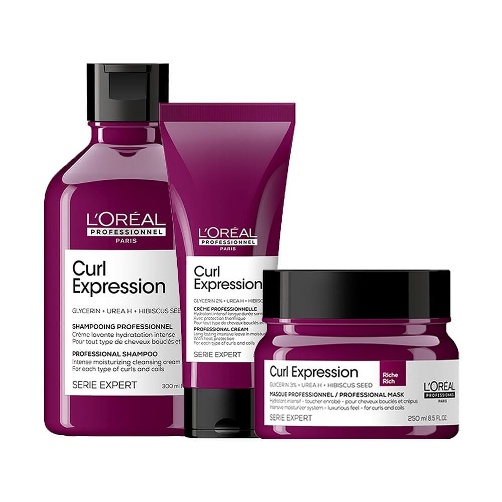 Kit L'Oreál Professionnel Serie Expert Curl Expression com Shampoo Intense + 2 Produtos