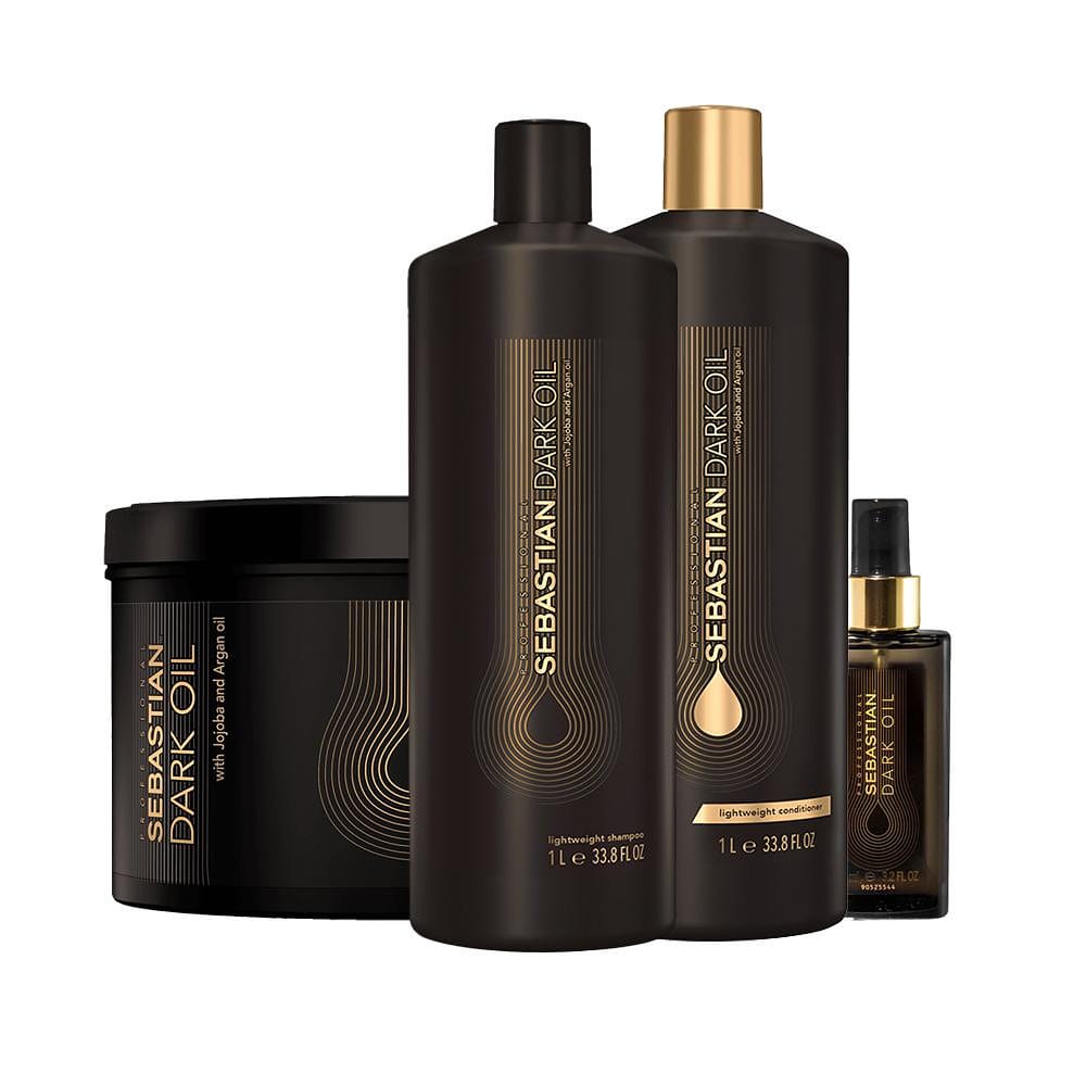 Kit Sebastian Professional Dark Oil - Shampoo e Condicionador e Máscara e Óleo 95 ml