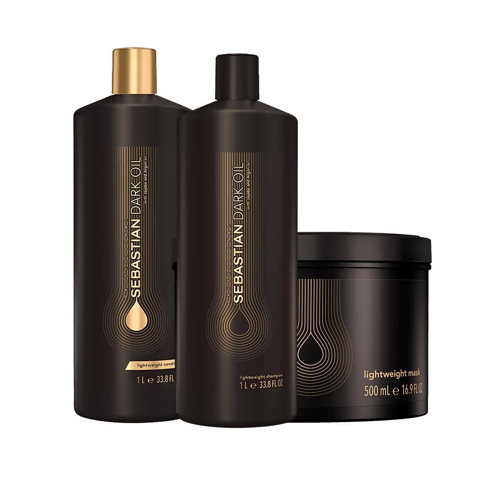 Kit Sebastian Professional Dark Oil - Shampoo e Condicionador e Máscara