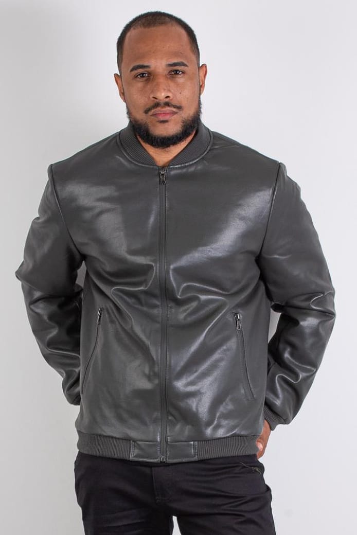 Jaqueta masculina corino material sintético 901430