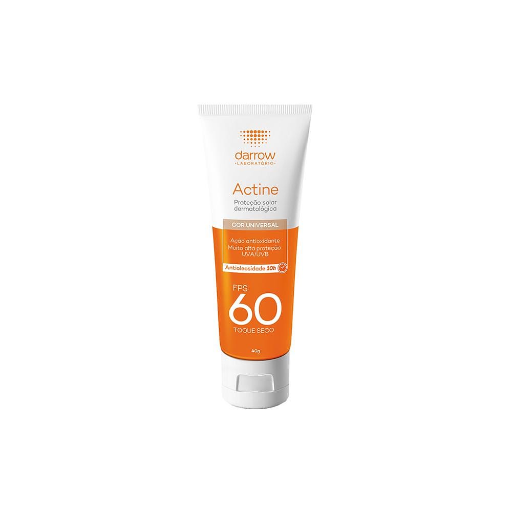Darrow Actine Protetor Solar Facial FPS60 Cor Universal 40g