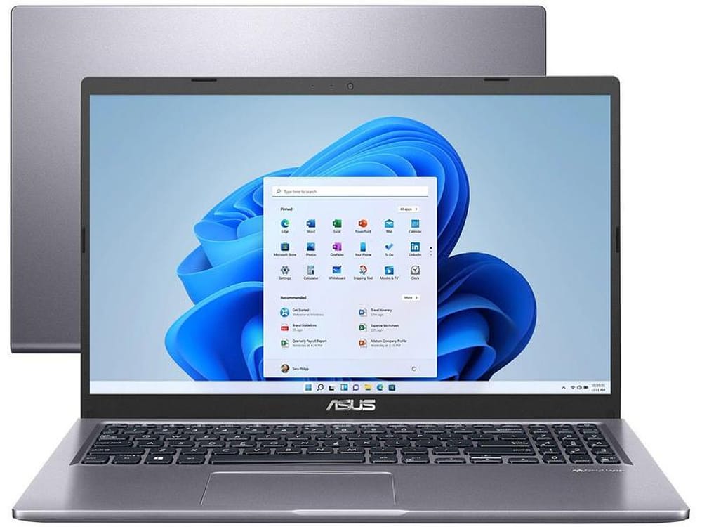 Notebook Asus Intel Core i3 4GB 256GB SSD 15,6” HD Windows 11 X515EA-BR1275W