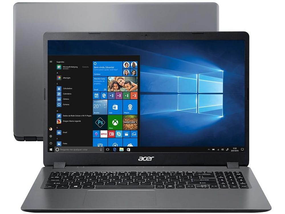 Notebook Acer A315-56-311J Intel Core i3 8GB 256GB SSD 15,6” Full HD LED Windows 10