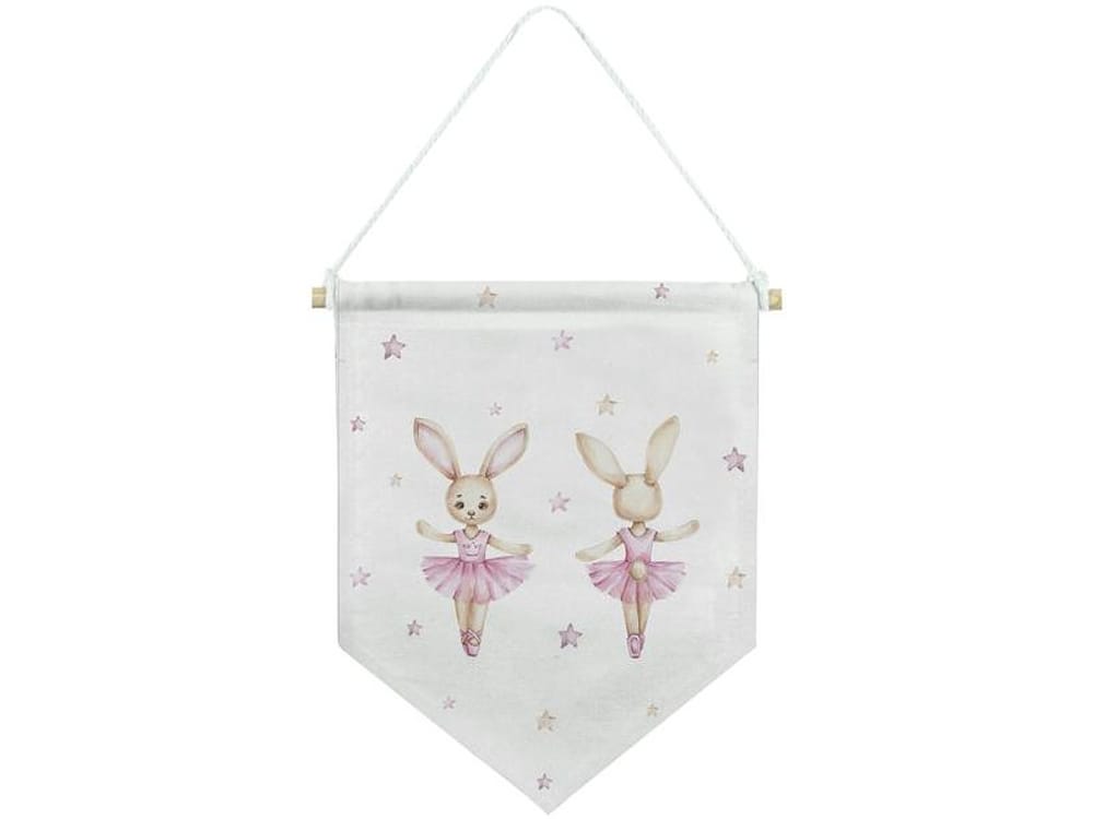 Flâmula Decorativa Infantil 30x33cm - Design Up Living Bailarina Coelha